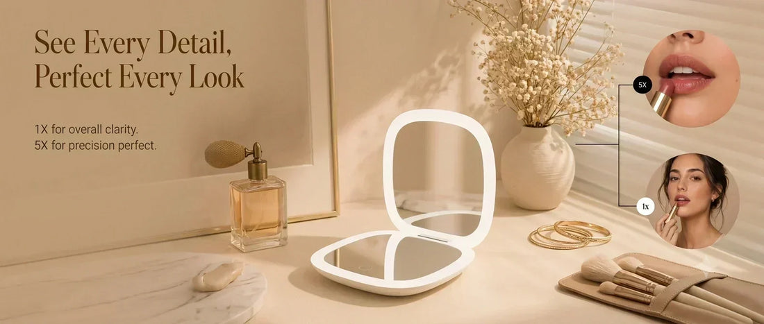 Upgrade Your Beauty Routine with a Portable LED Makeup Mirror
