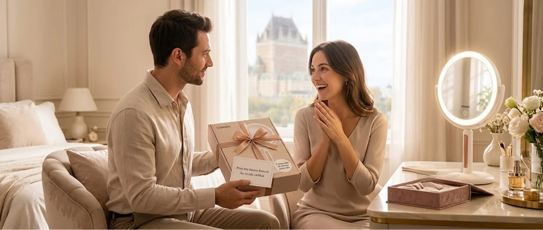 Searching for a Gift for Your Future Fiancée in Quebec? Choose a Glamye Mirror Set
