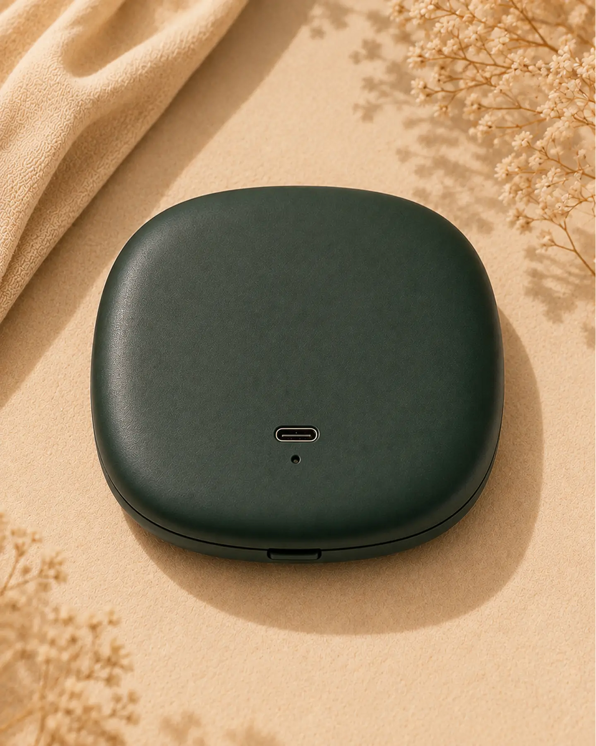 Glamye MiniGlow LED Compact Mirror - Matte Green
