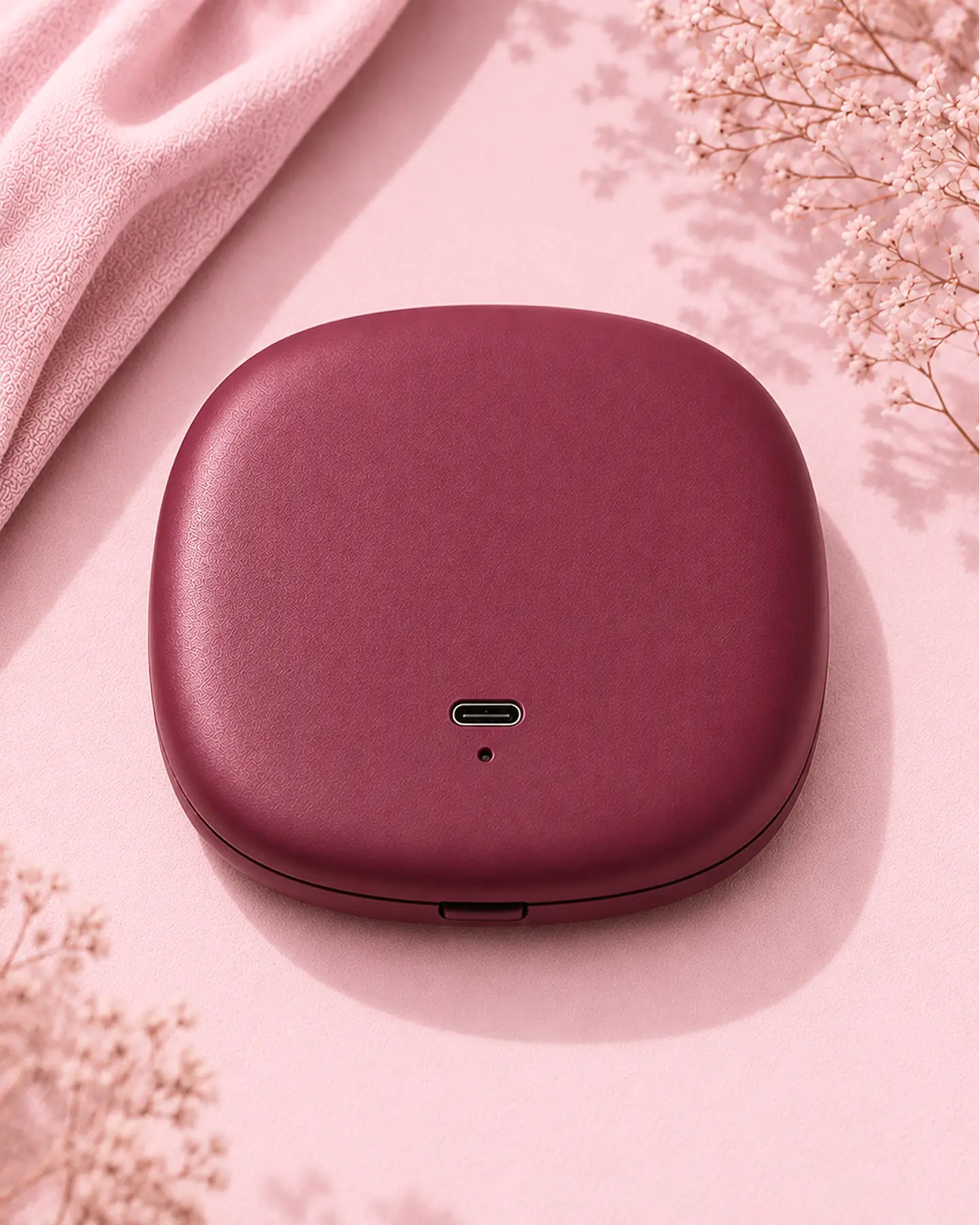 Glamye MiniGlow LED Compact Mirror - Matte Pink