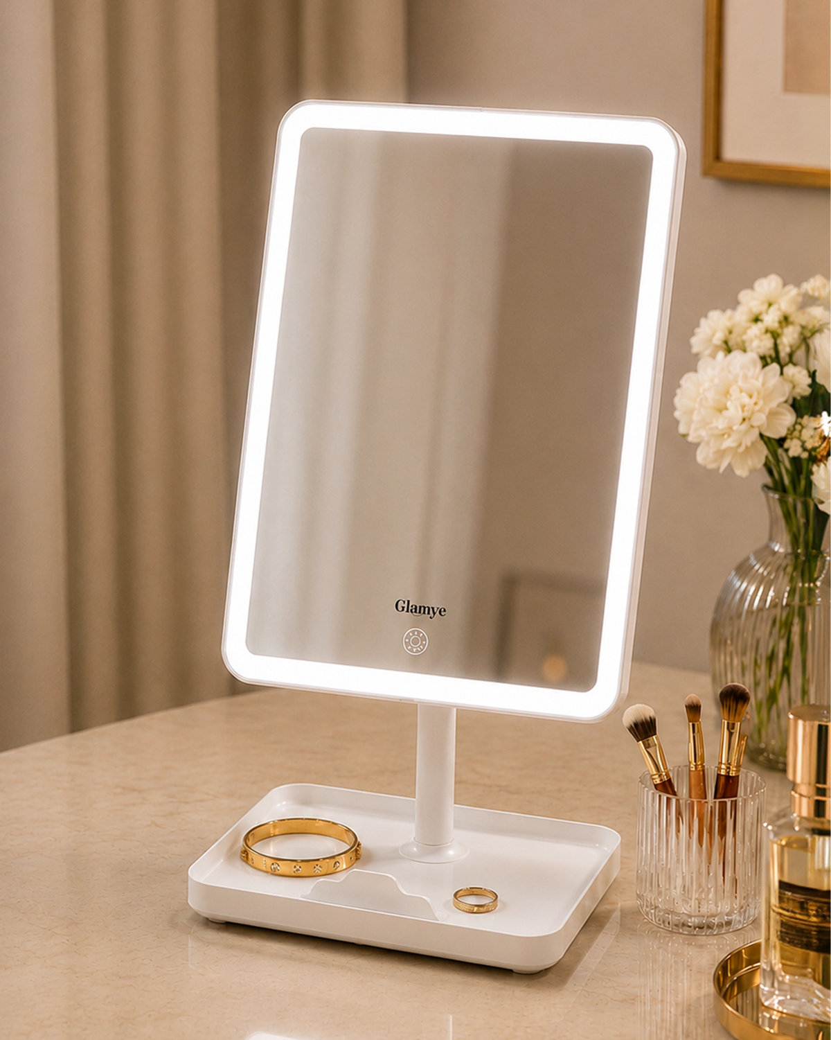 Glamye BeautyGlow LED Cosmetic Mirror - Glamye BeautyGlow LED Cosmetic Mirror