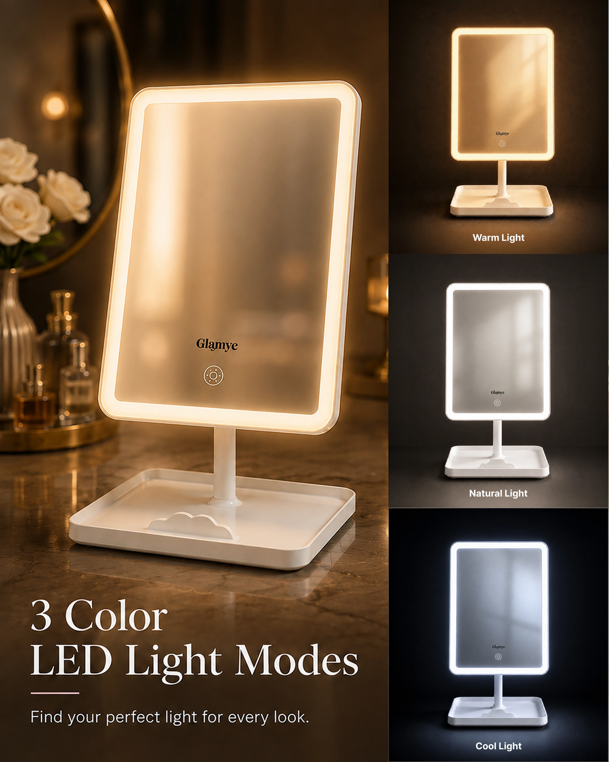 Glamye BeautyGlow LED Cosmetic Mirror