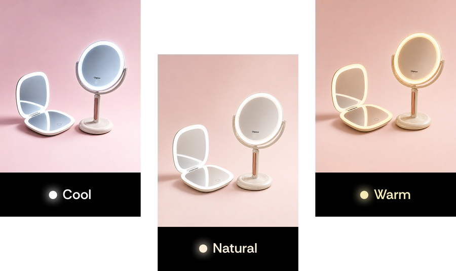 One Beauty Routine, Two Perfect Mirrors