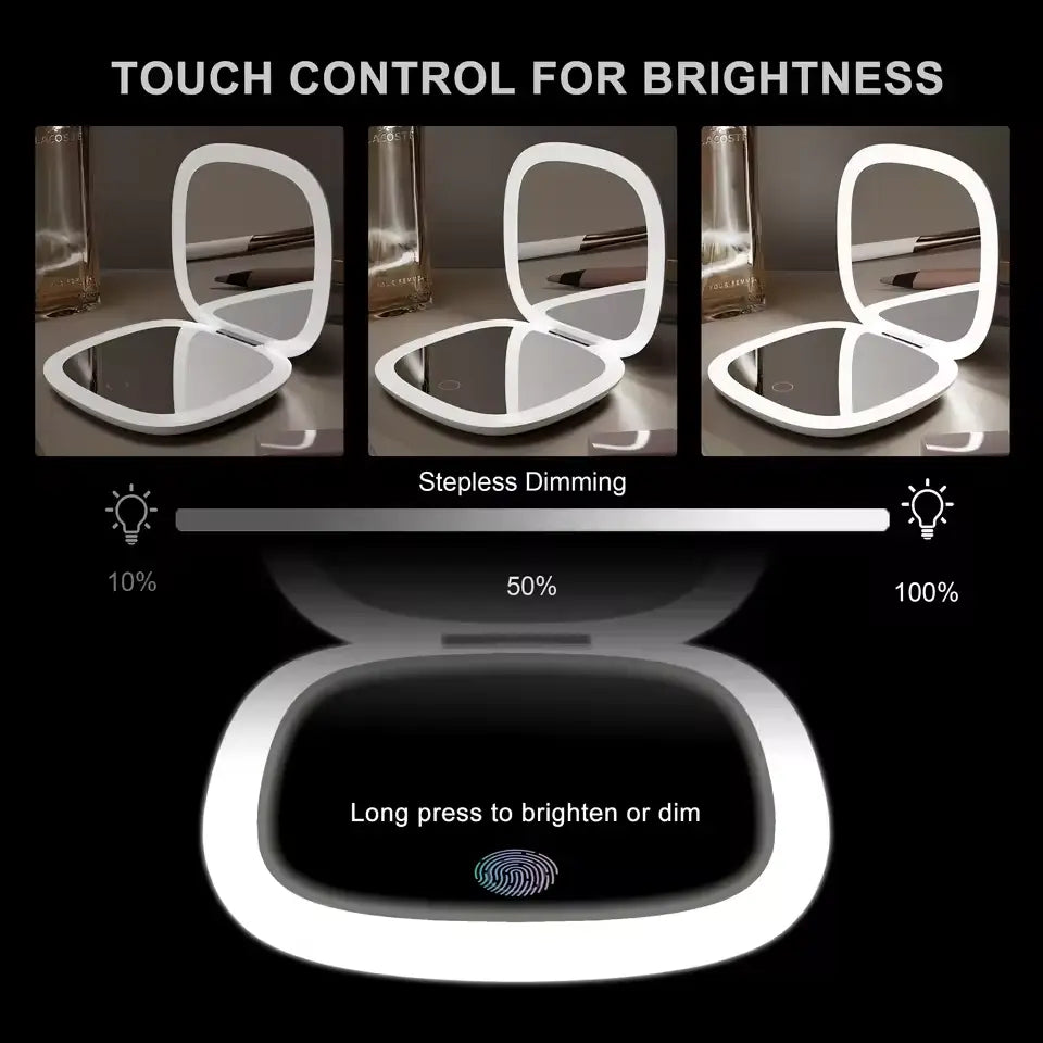 Glamye DuoGlow LED Compact Mirror