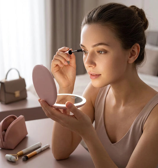 Glamye HaloMini LED Compact Mirror