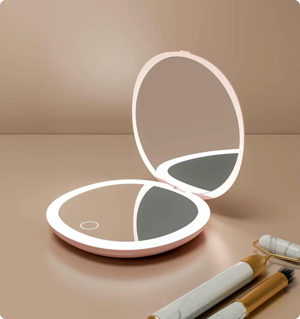 Glamye MiniGlow LED Compact Mirror