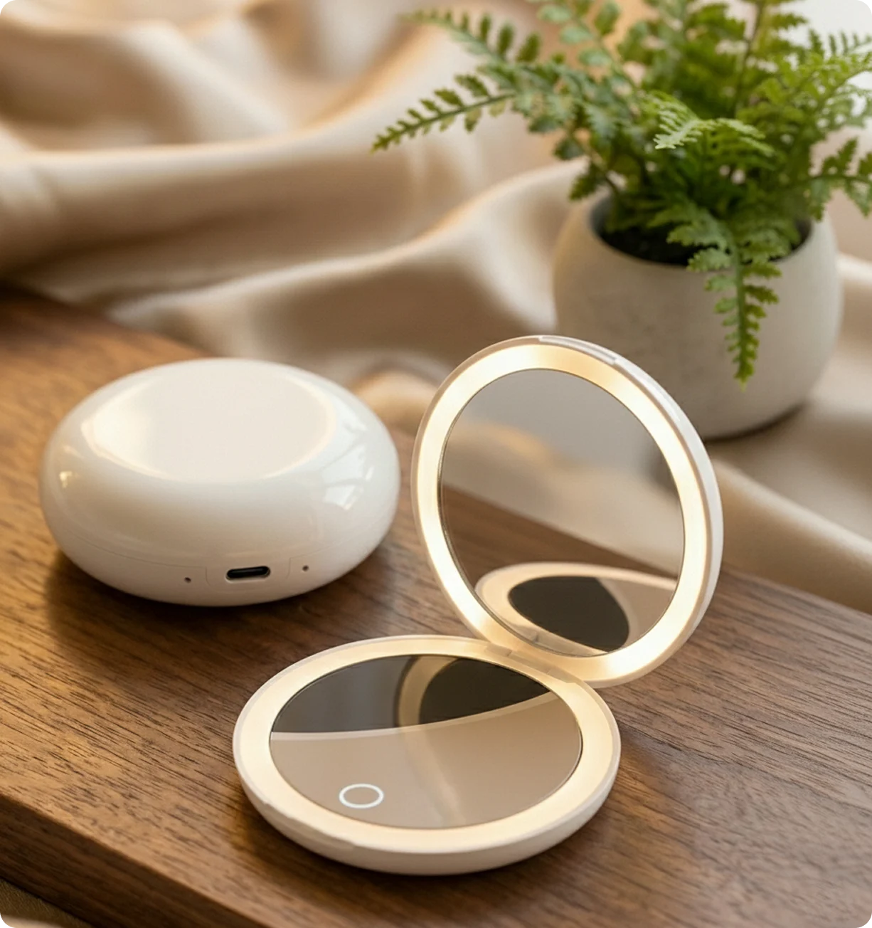 Glamye MiniGlow LED Compact Mirror
